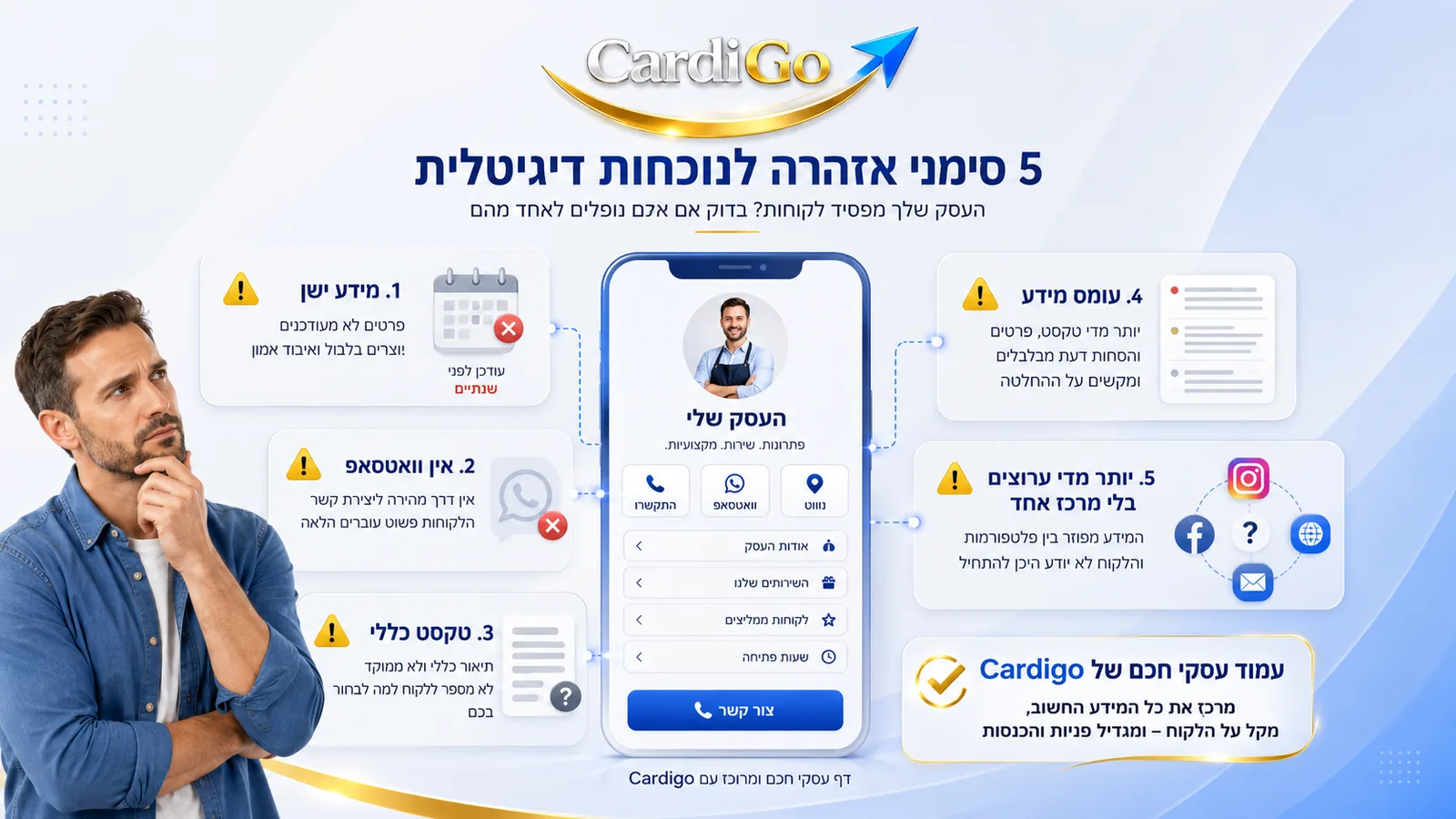 טעויות נפוצות בבניית נוכחות דיגיטלית לעסק קטן