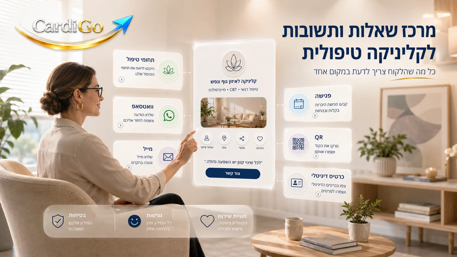 שאלות ותשובות על כרטיס ביקור דיגיטלי למטפל רגשי